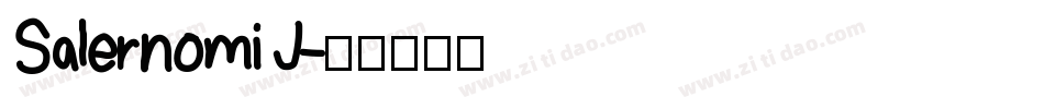 Salernomi J字体转换